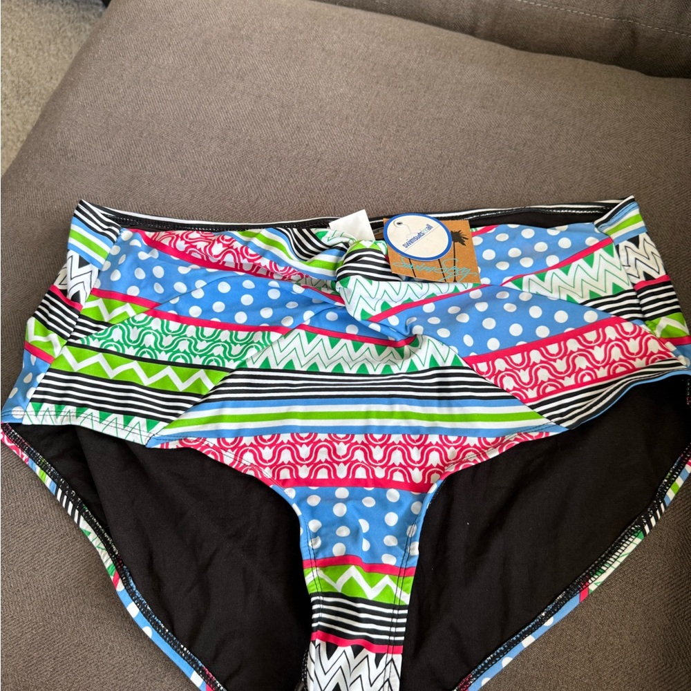 Colorful Patterned Bikini Bottoms